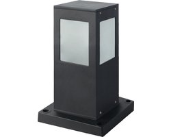 LED Tuinverlichting - Buitenlamp - Kavy 3 - Staand - Aluminium Mat Zwart - E27 - Vierkant