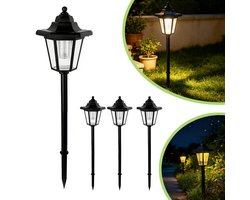 LED-Tuinverlichting - Lantaarn Op Zonne-Energie - Lantaarnpaal - Buitenverlichting Op Zeshoekige Palen - Waterdicht