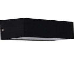 LED Tuinverlichting - Tuinlamp - Andina - Wand - 9W - Natuurlijk Wit 4200K - Mat Zwart - Kunststof