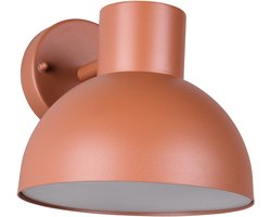 LED Tuinverlichting - Wandlamp Buitenlamp - Torna Beele - E27 Fitting - Rond - IP44 - Oranje - Aluminium
