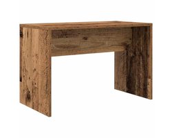 LED Verlichte Make-up Tafel Set - Dresser met Oude Houten Kleur