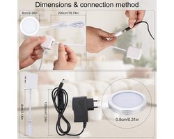 Led-verlichting voor keuken en onderkasten - 8 stuks - Warm wit licht