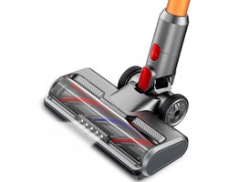 LED-verlichtte Motoriseerde Turbo Borstel Geschikt voor Dyson V7 V8 V10 V11 V15, Snelloset met Rollenborstel voor Tapijten, Parket & Tegelwerk