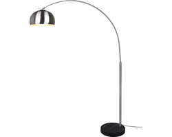 LED Vloerlamp - Torna Arginta - E27 Fitting - 1-lichts - Mat Nikkel