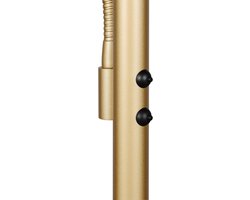 LED Vloerlamp - Torna Sillie - 44.5W - Aanpasbare Kleur - Dimbaar - Goud - Metaal