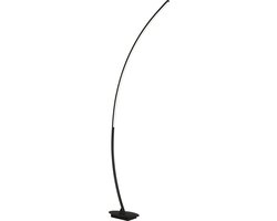 LED Vloerlamp - Trion Sola - 11W - Warm Wit 3000K - Rechthoek - Mat Zwart - Aluminium