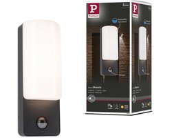 LED-wandarmatuur voor buiten Bonnie Schemergestuurde bewegingsmelder (IR) IP44 93x263 mm 3000K 8,5W 560lm 230V Antraciet Aluminium