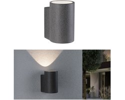 LED-wandarmatuur voor buiten Concrea IP65 110x170mm 3000K 6,8W 300lm 230V Zwarte zandsteen Beton