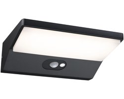 LED-wandarmatuur voor buiten Ronea Schemergestuurde bewegingsmelder (IR) IP44 180x150 mm 3000K 7,4W 400lm 230V Donkergrijs Aluminium