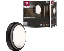 LED-wandarmatuur voor buiten Schemergestuurde bewegingsmelder (IR) IP44 180mm 3000K 15W 1050lm 230V Grijs Kunststof