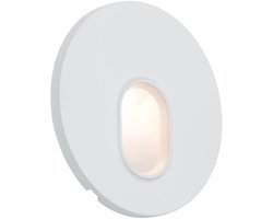 LED-wandinbouwlamp Wall rond 78mm 1,1W 65lm 230V 2700K Wit