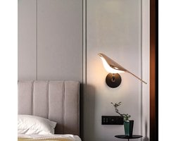 LED Wandlamp Goud – Modern Design – Draaibaar – Warm & Wit Licht – 33 cm – Design Wandlamp