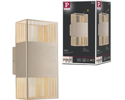 LED-wandlamp Tharin IP44 3000K 120x250mm 2x3,7W Goud