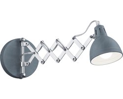 LED Wandlamp - Wandverlichting - Trion Sicano - E14 Fitting - Rond - Beton - Aluminium