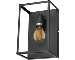 LED Wandlamp - Woonkamer Decoratie - Wandlamp Woonkamer - Zwart - E27 - 2400K - Inclusief lamp