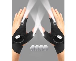 LED Zaklamp Handschoenen - Hands-free Werklamp -Vishandschoenen- Unisex Cadeau voor Outdoor & Klussen
