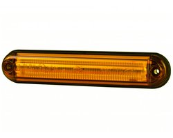 led zijmarkeringslamp universeel oranje 6x led - led contourlamp - led zijlamp - breedtelamp