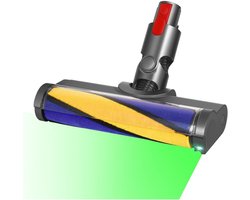 LED-zuigmond met zachte roller - voor Dyson V15 V11 V10 V8 V7 stofzuigers - verlicht verborgen vuil en gruis - ideaal voor gladde harde vloeren
