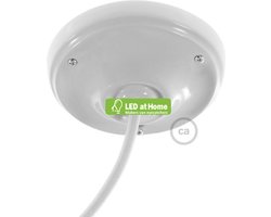 LEDatHOME - Porseleinen Plafondkap - Wit