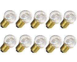 Leddruppels - Kogellampen - Buitenverlichting - Robuust kunststof - 10 stuks - Warm wit
