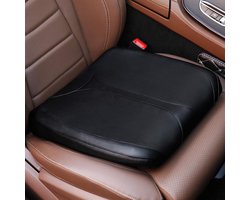 Lederen auto memory foam verhoging zitkussen voor korte mensen rijden, heup (stuitbeen/staartbeen) en onderrug pijnverlichting buttkussens, voor vrachtwagen, SUV, bureaustoel, rolstoel, enz.