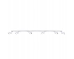 LEDLUX Spot Plafondlamp 6xGU10 Aluminium Mat Wit 120cm
