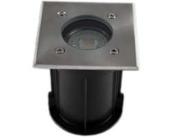 LED's Light Inbouw Grondspot Vierkant - Voor oprit & Tuin - Voor alle weersomstandigheden - 1 grondspot