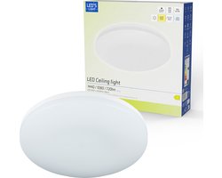LED's Light Plafondlamp 25 cm - 6 lichtstanden - Geschikt voor alle binnenruimtes - IP54 - Plafonniere - Plafonnieres - Plafoniere badkamer - Plafondlampen - Badkamerlamp - Plafond lamp