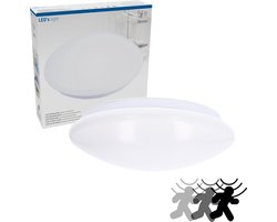 LED's Light Plafondlamp met Sensor 1100 - Daglicht en bewegingsdetectie - Ø 33 cm