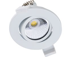 LED's Light PRO Inbouwspot plafond 68 mm - Indoor & Outdoor - 3 lichtkleuren - Dimbaar licht - Wit - Inbouwspots - Inbouw spotjes