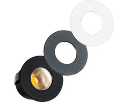 LED's Light PRO mini inbouwspot 3 cm - Voor overkapping, veranda's en inbouwplafonds - Dimbaar - Grijs - Inbouwspots - Inbouw spotjes