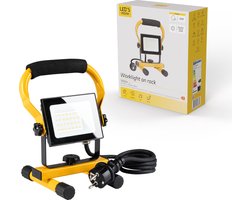 LED's Work Bouwlamp 2000 - Verstelbare beugel - Waterdicht IP65 - Zwart geel - Bouwlampen - Bouw lamp