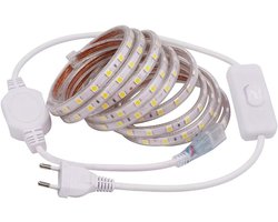 Ledstrip met schakelaar - Verlichtingssnoer Decoratie - Interieur verfraaien - IP67 waterdicht ontwerp - 15 meter lengte - Rood