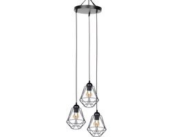 LEDUXA - Inclusief E27 lampen - Plafonniere - Woonkamer - Tafellamp - LED Hanglamp - Industrieel - Eetkamer - Decoratief - 12W