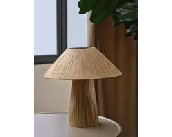 LEDVANCE DECOR tafellamp Bamboo Paper Hut, lampenkap van bamboepapier, 1-lichts, E27-fitting, biedt moderne verlichting voor thuis, lichtbron niet inbegrepen