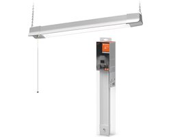 LEDVANCE Office Line Curve Pendel LED werkpleklamp, wit, 24W, 2700lm, concentratieverhogende koudwitte lichtkleur, zeer praktisch, lange levensduur, IP20, 4000K.