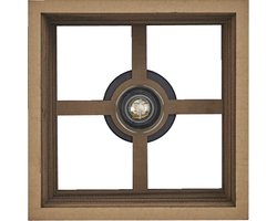 LEDVANCE plafondlamp Decor Karton Vierkant bruin van golfkarton, lichtgewicht, E27, 250 mm diameter , lampenkap van gerecycled materiaal, duurzaam dankzij vervangbare lichtbron, eenvoudig te installeren