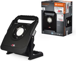 LEDVANCE werklamp met draaibare kop, werkt op batterijen, Power for all Alliance compatibel met batterijen, 40 W, 4500 lm, 6500 K, 840 koud daglicht, 3-traps dimbaar, zwart aluminium, IP54