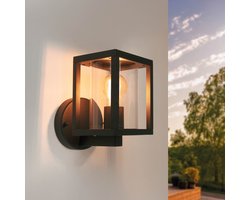 Ledvion - Industriele LED Wandlamp Dimbaar - 7.5W - 2100K - IP44 - Zwart - E27