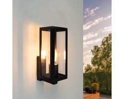 Ledvion - Industriele LED Wandlamp - E27 - IP44 - Zwart