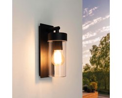 Ledvion - Industriele LED Wandlamp - E27 - IP44 - Zwart