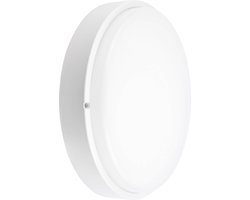 Ledvion - LED Bulkhead Plafonddlamp Badkamer Wit Ø35 (Rond - 24W - CCT - IP65)