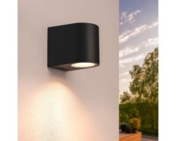 Ledvion - LED Wandlamp Vesta - 3W - 2700k - Dimbaar - Zwart - GU10 - IP54