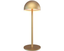 Ledvion - Oplaadbare Tafellamp Vita - LED - Goud - Dimbaar - IP54 - USB