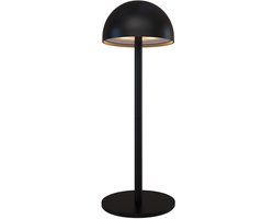 Ledvion - Oplaadbare Tafellamp Vita - LED - Zwart - Dimbaar - IP54 - USB