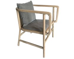 Leeff by Netty - Lisa Stoel Donkergrijs - 60 x 66 x 71 cm