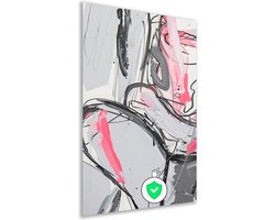 leeg wanddecoratie - Kleur wanddecoratie - Muurdecoratie Abstract expressionisme - Wanddecoratie klassiek - Slaapkamer poster - Schilderijen & posters poster 50x75 cm