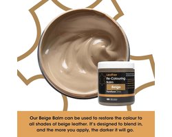 Leer Balsem Beige – Herstelt Kleur & Krassen – Furniture Clinic – Voor Bank, Auto, Schoenen & Tassen – Leer Reparatie & Bescherming
