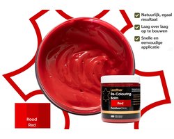 Leer Balsem Rood – Herstelt Kleur & Krassen – Furniture Clinic – Voor Bank, Auto, Schoenen & Tassen – Leer Reparatie & Bescherming