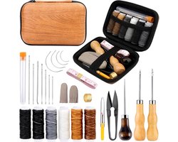Leer Reparatie Set | Naaiset | 27 delig | Leer - Canvas - Tentdoek